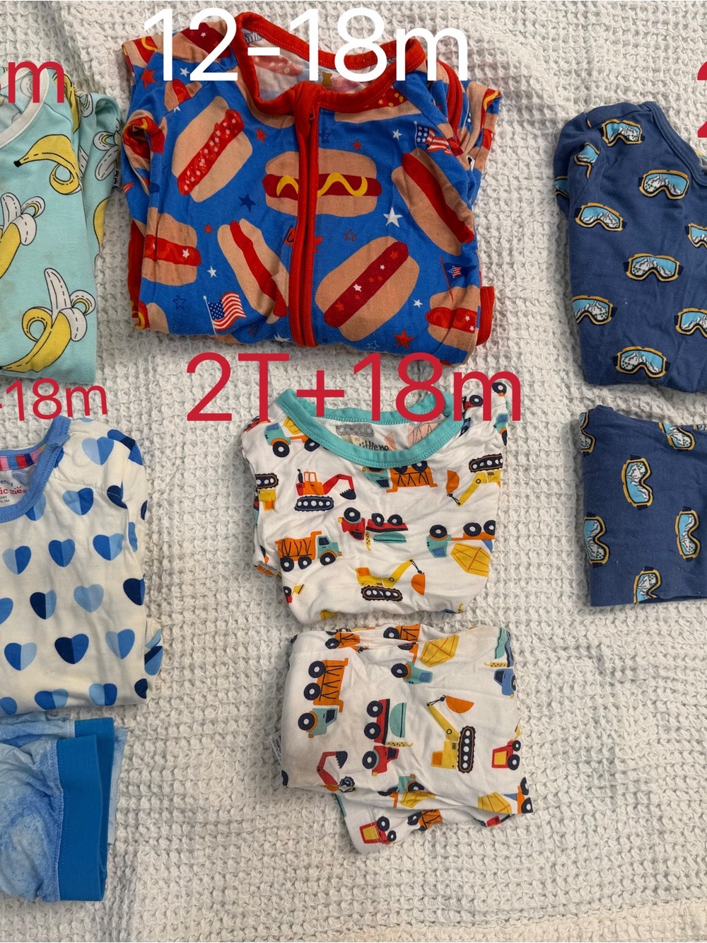 Multiple bamboo toddler pajamas Magnetic me/little sleepies/ Kiki+lulu/little me